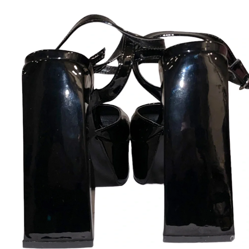 Black Platform Whimsy Goth Women's Shoes